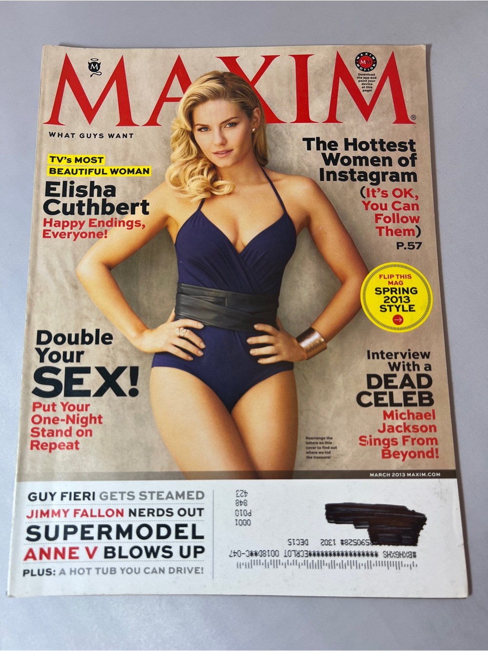 Maxim Magazine - Cover Elisha Cuthbert - March 2013 - Issue 181
